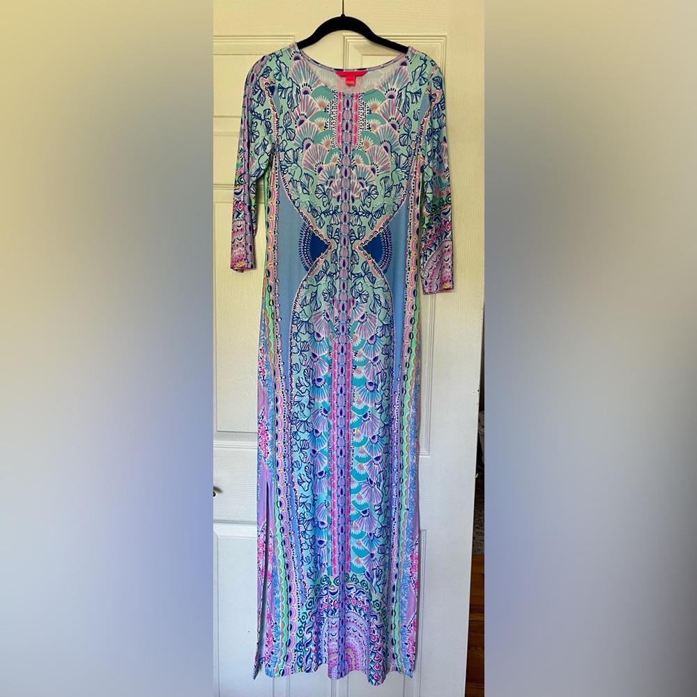Lily Pulitzer Colorful Patterned Maxi Dress